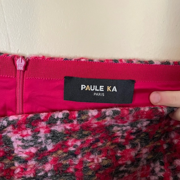 Luxury Designer Paule Ka Wool Multicolored Skirt - Size Small - Picture 3 of 3